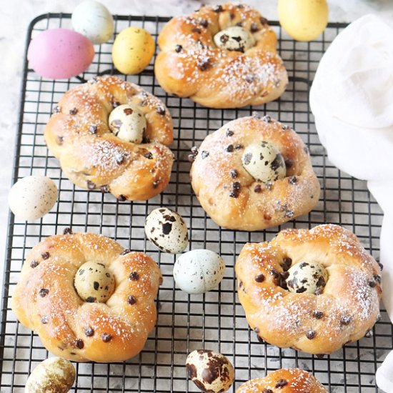 Easter Bread Wreaths