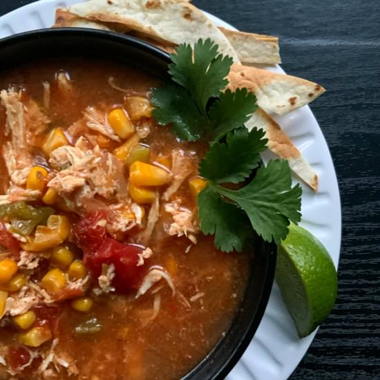 Slow Cooker Tortilla Soup