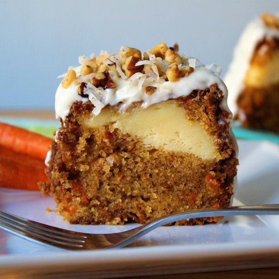 Cream Cheese Stuffed Carrot Cake