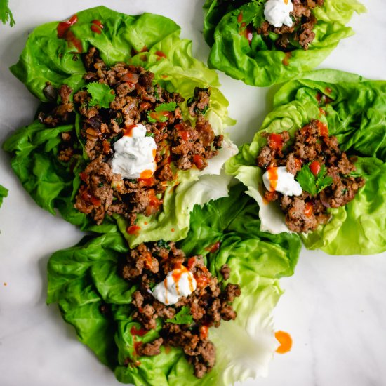 Thai Beef Lettuce Wraps