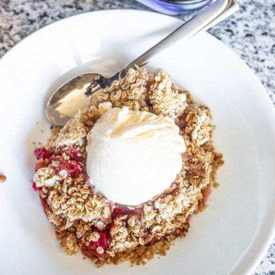 Rhubarb Lavender Crisp