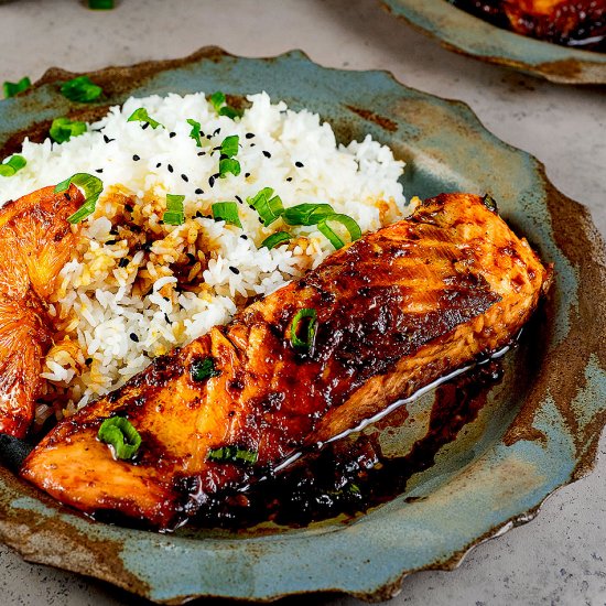 Orange glazed Salmon