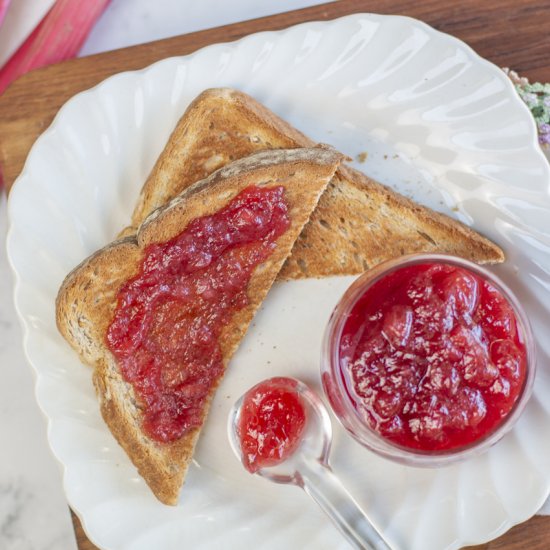 Rhubarb Vanilla Bean Jam