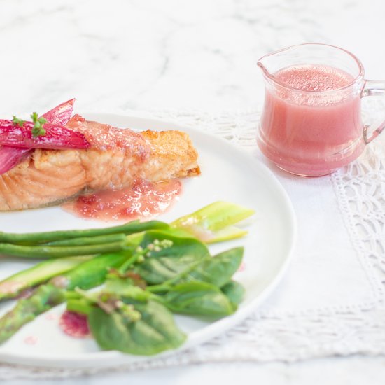 Simple Rhubarb Vinaigrette