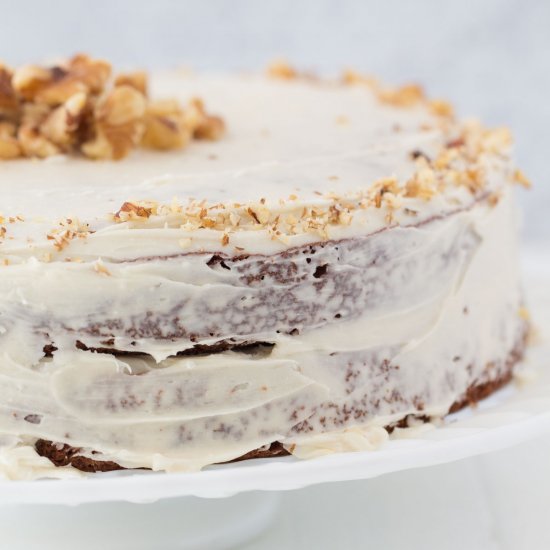 Oat Flour Carrot Cake