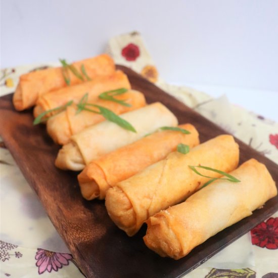 Buffalo Jackfruit Spring Rolls