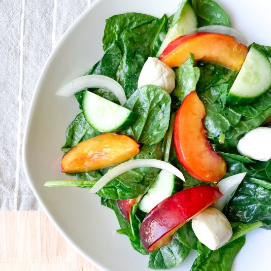 Nectarine Spinach Salad