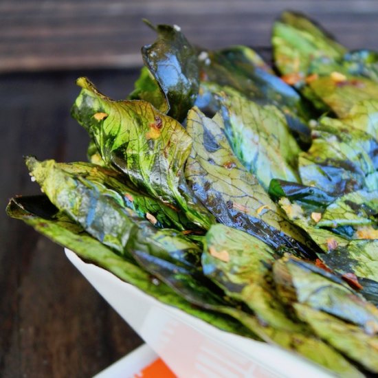 Crispy Bok Choy Chips