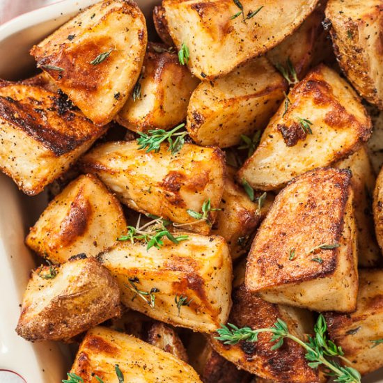 garlic herb roasted potatoes