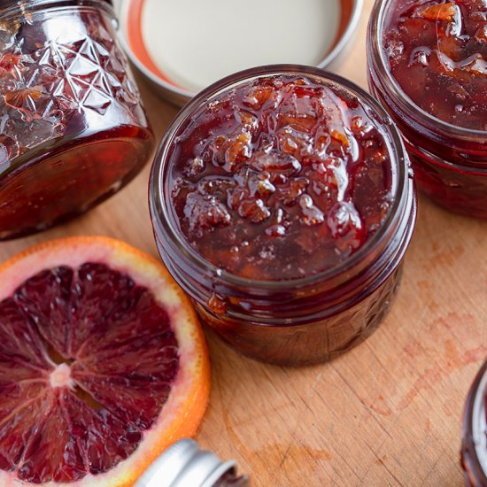 Homemade Blood Orange Marmalade