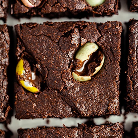 THE BEST MINI EGG VEGAN BROWNIES