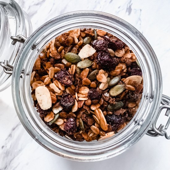 Maple Cinnamon Lentil Granola