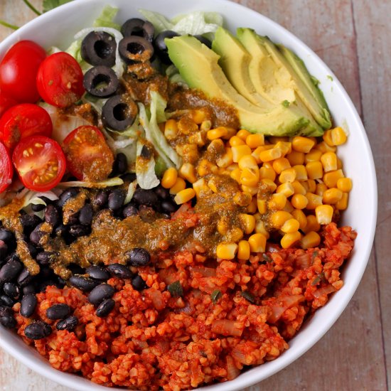 Mexican bulgur bowls