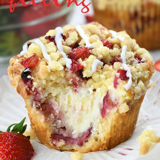 Strawberry Cream Cheese Muffins