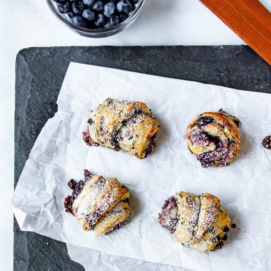 Blueberry Crescent Rolls