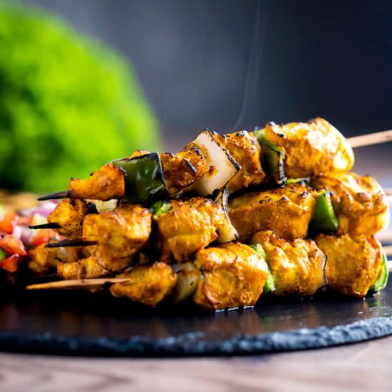 Easy Chicken Tikka Kebab Skewers