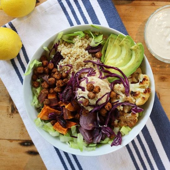 Lemon Tahini Quinoa Bowl