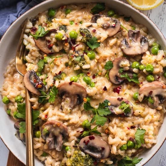 Vegan Mushroom Risotto