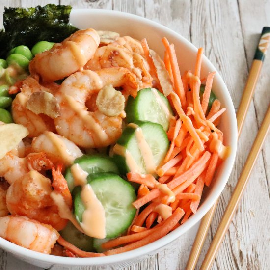 DIY Shrimp Sushi Bowls