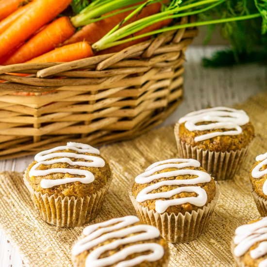 Carrot Cake Muffins With Cream Chee