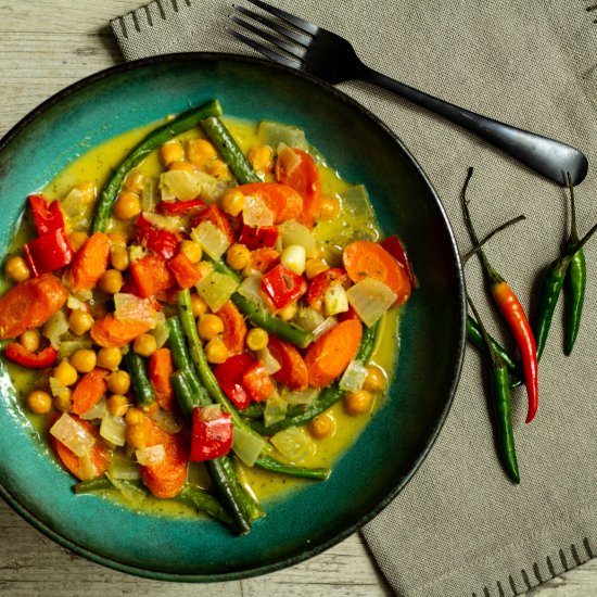 Thai Green Curry with Chickpeas