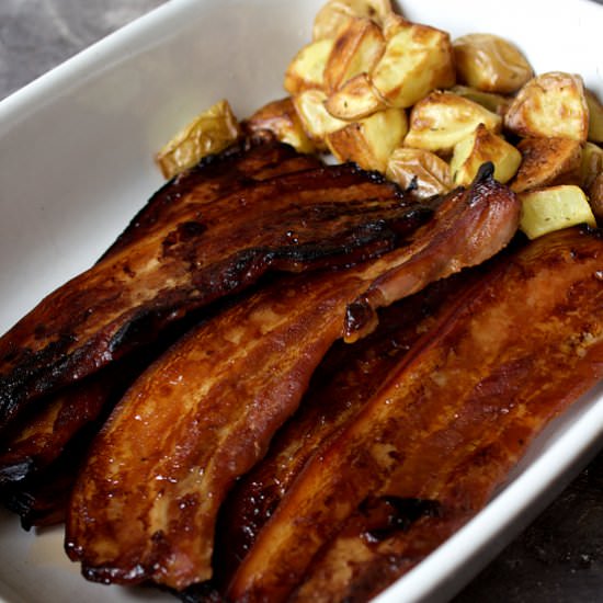 Caramelized pork belly