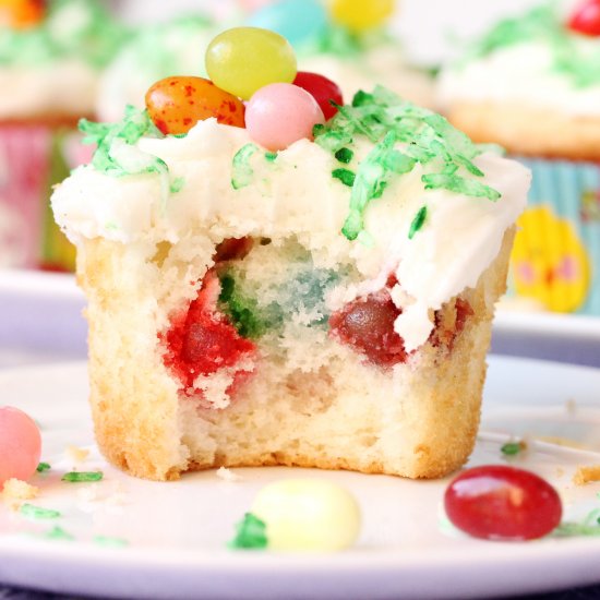 Jelly Bean Cupcakes