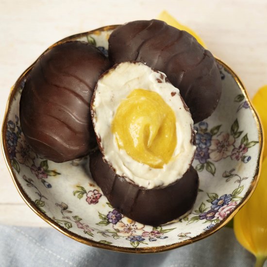 Vegan Chocolate Creme Eggs/heathy