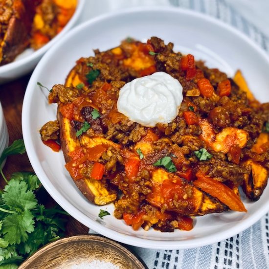 Sweet Potato Chorizo Fries