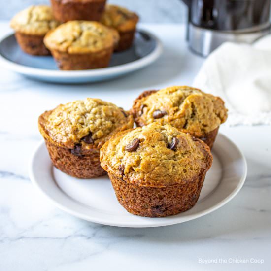 Banana Chocolate Chip Muffins