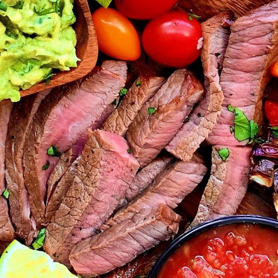 Air Fryer Steak Fajitas