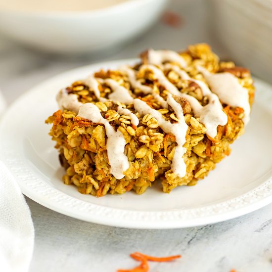 Carrot Cake Oatmeal Bake