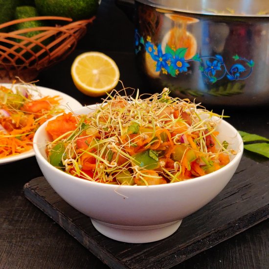 Pearl Millet Sprouts Salad Recipe