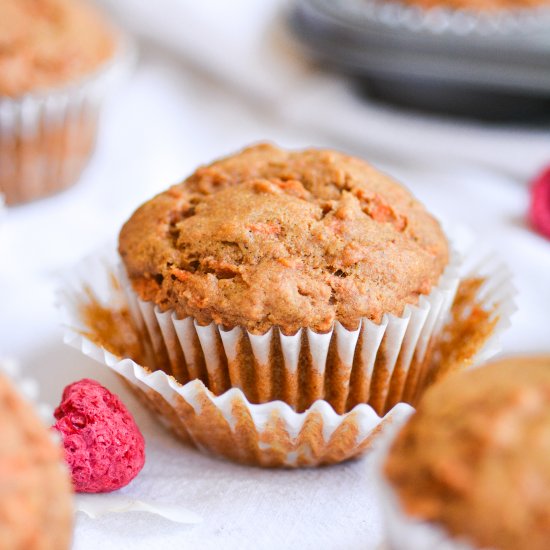 Vegan Carrot Cake Muffins