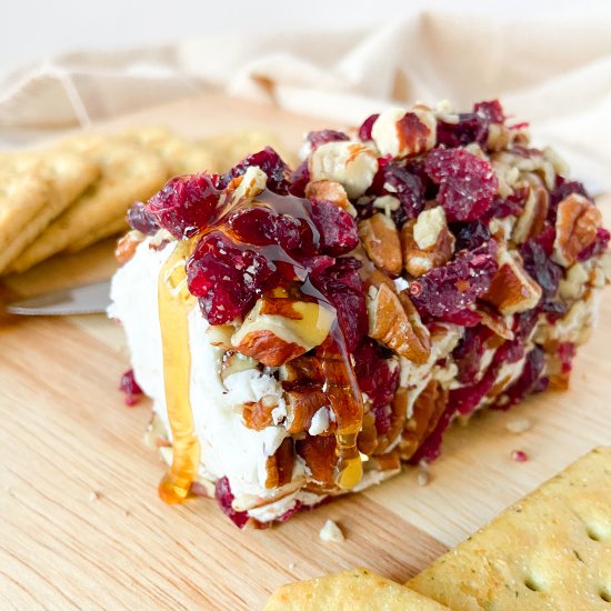 Cranberry Pecan Goat Cheese Log