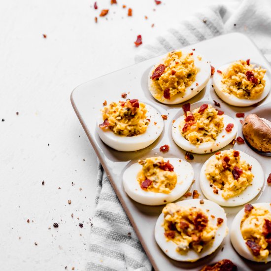 Best Deviled Eggs with Bacon