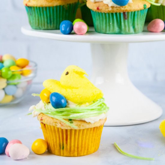 Peeps Nest Cupcakes