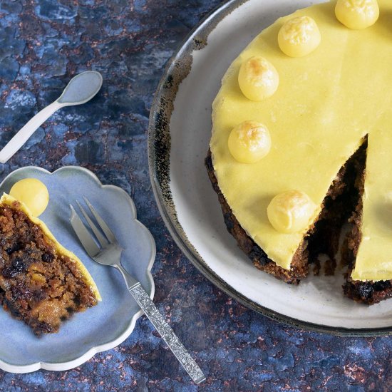 Vegan simnel cake