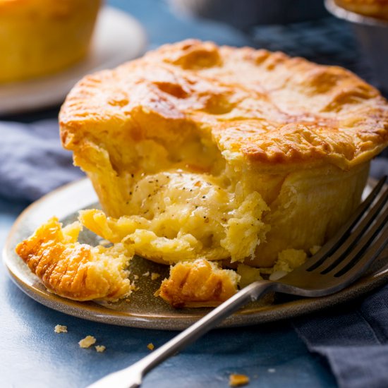 Individual Cheese & Onion Pie