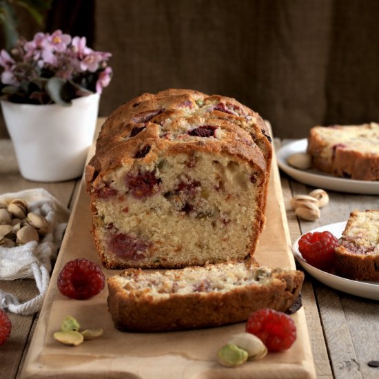 raspberry pistachio bread