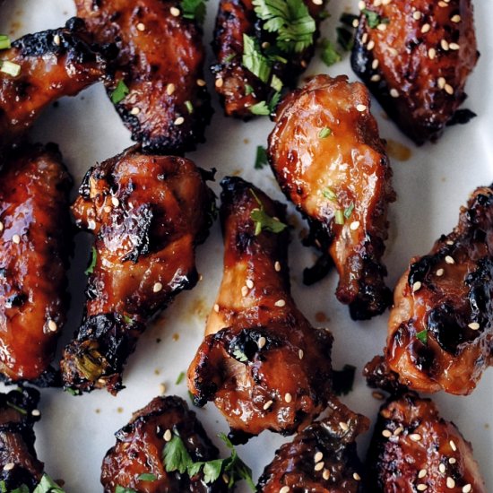 Air Fryer Honey Soy Chicken Wings