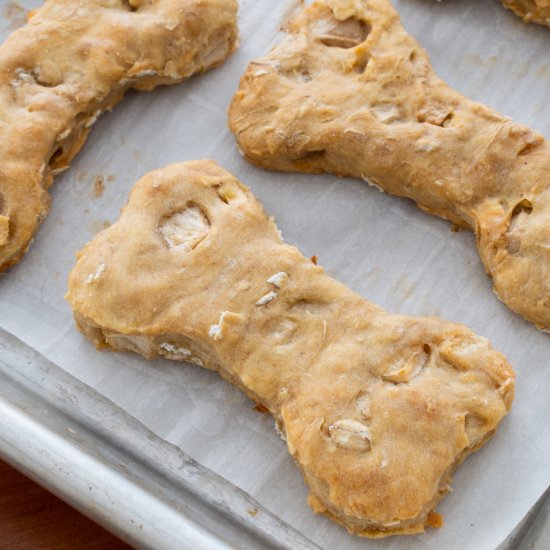 Apple and Peanut Butter Dog Treats