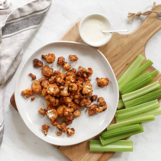 air fryer buffalo cauliflower