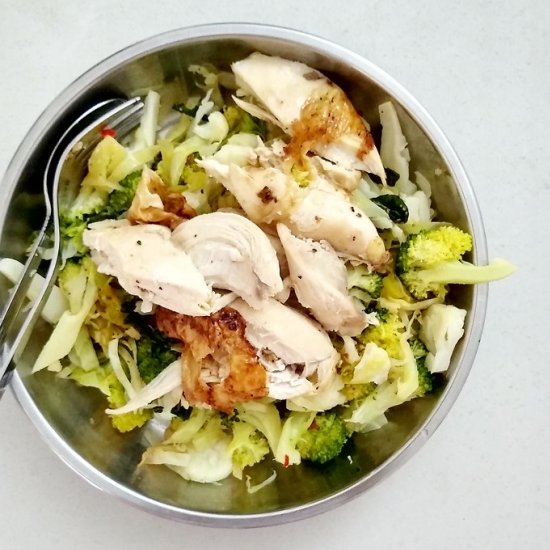 20-min Chicken Breast Salad Meal