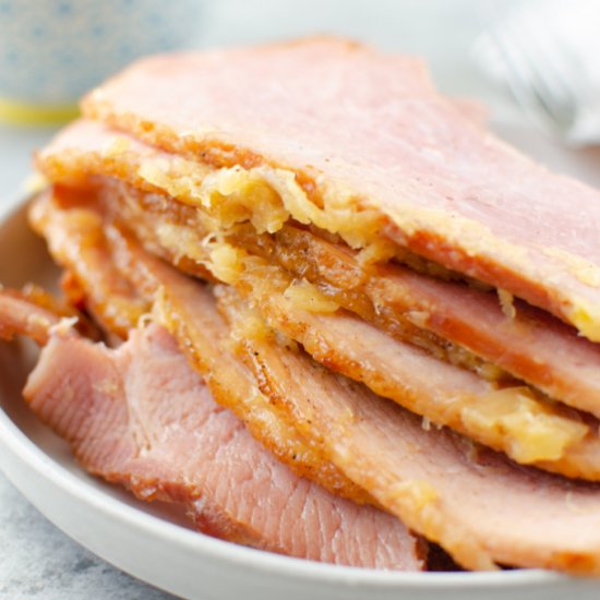 Pineapple Brown Sugar Glazed Ham