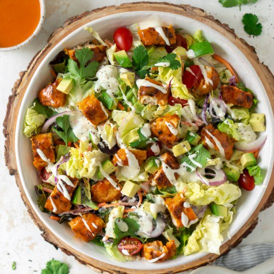 Crispy Buffalo Chicken Salad