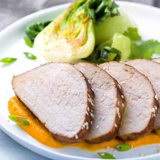 Hoisin Pork Tenderloin with Carrot