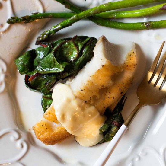 Roasted Cod with Lemon Aioli