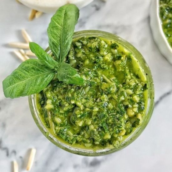 Almond Basil Pesto