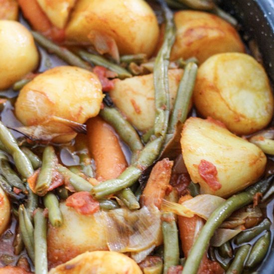 Vegetarian Green Beans and Potato